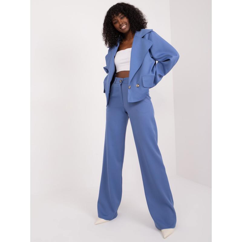 Dámská bunda oversize URA šedomodrá 