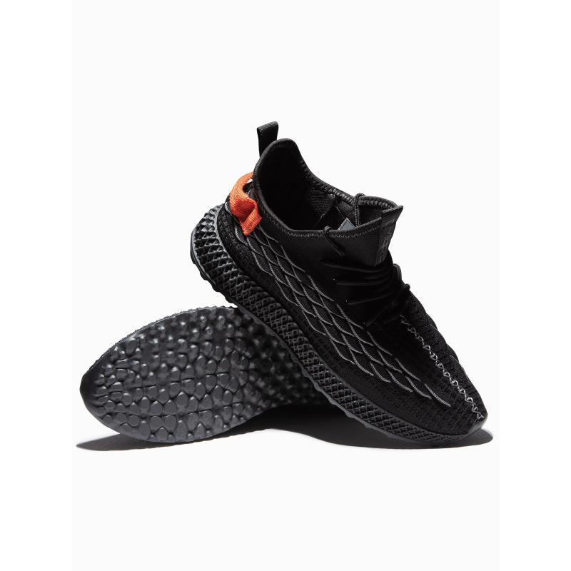 Ľahké pánske šnurovacie tenisky V3 OM-FOKS-0141 čierne