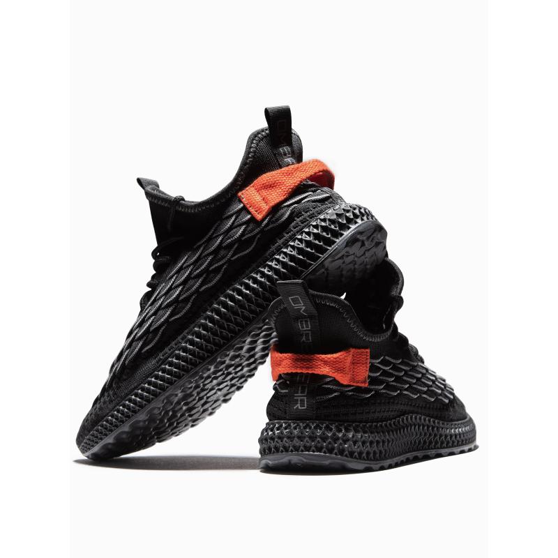 Ľahké pánske šnurovacie tenisky V3 OM-FOKS-0141 čierne