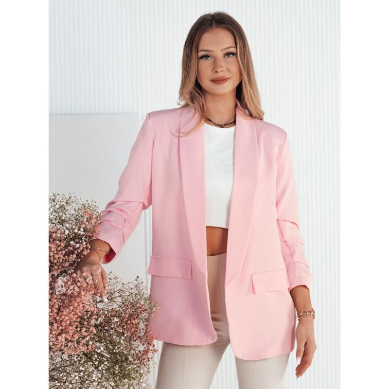 Női kabát PINGRE rózsaszín