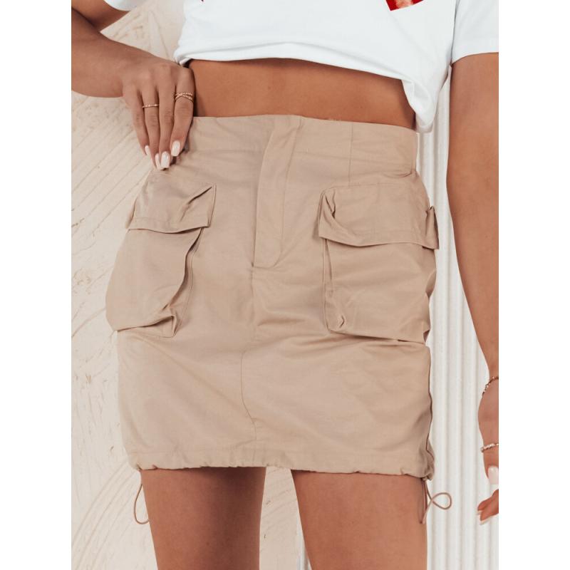 Női miniszoknya QUILLA bézs