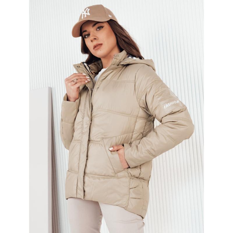 Dámska prešívaná bunda HIMES béžová