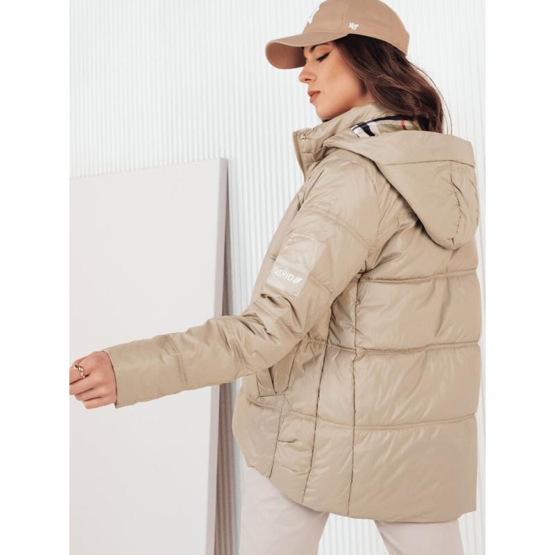 Dámska prešívaná bunda HIMES béžová