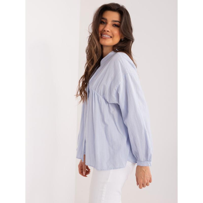 Női Plus Size póló LORA világoskék