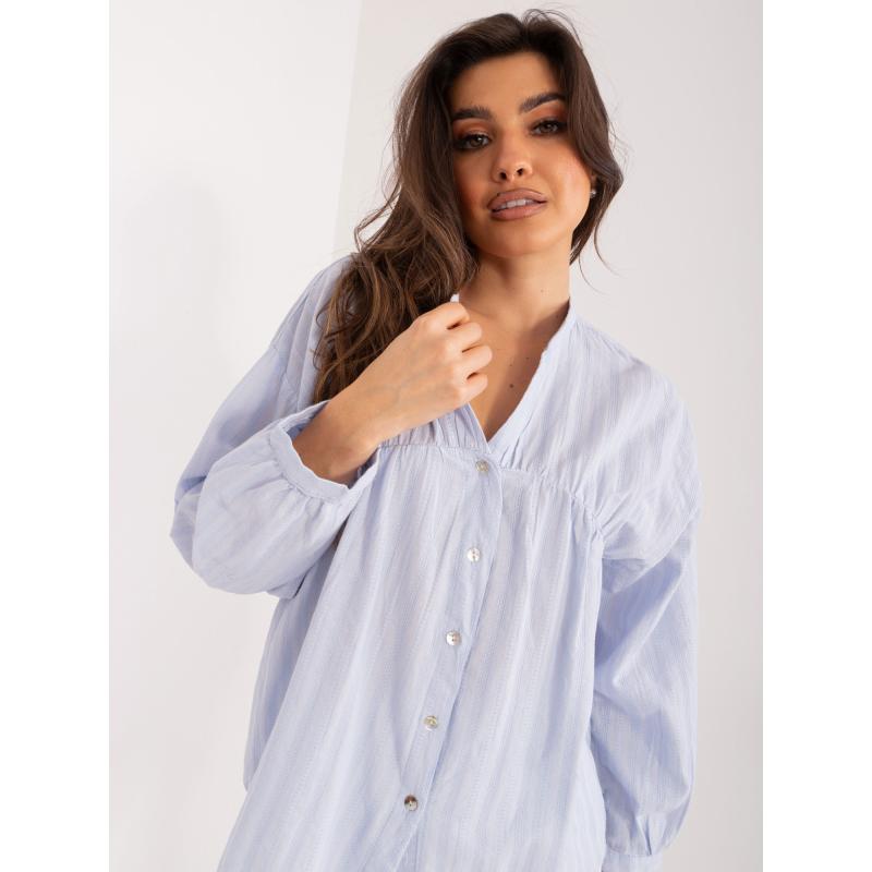 Női Plus Size póló LORA világoskék