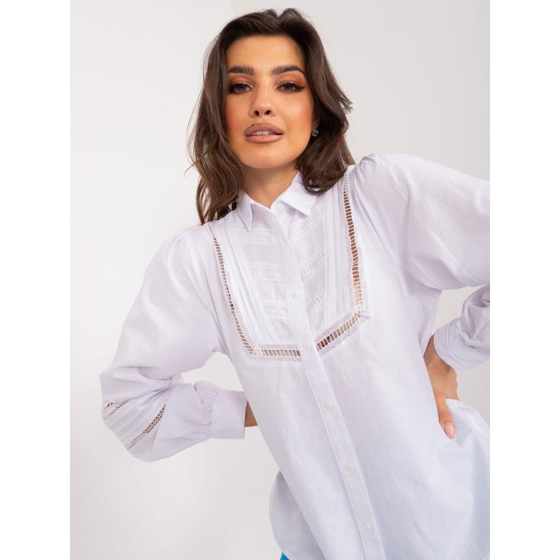 Dámská košile s nadýchanými rukávy VITA bílá 