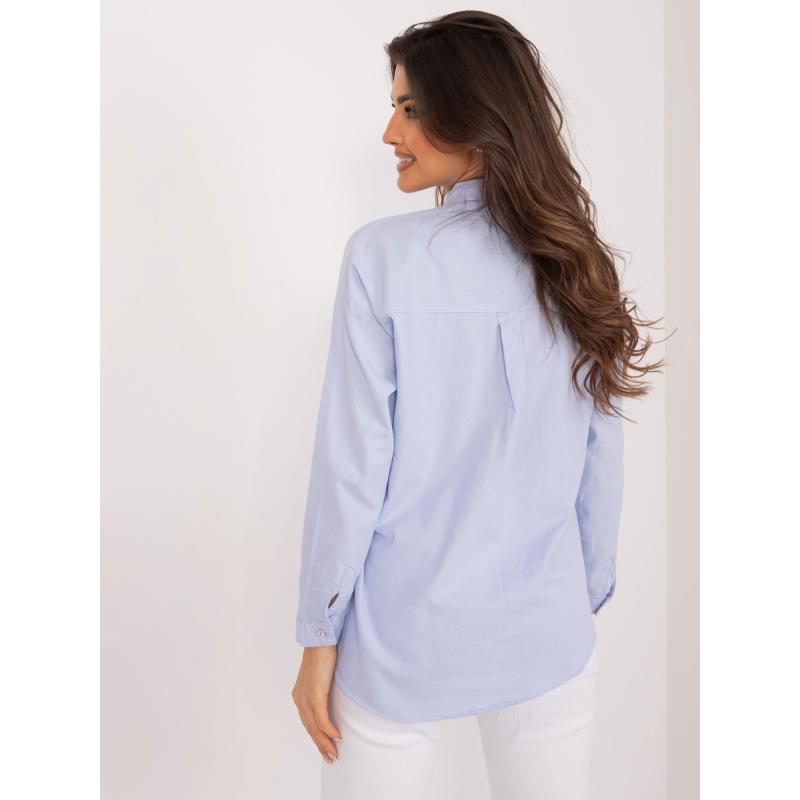 Dámská košile na knoflíky oversize LIPPA světle modrá  