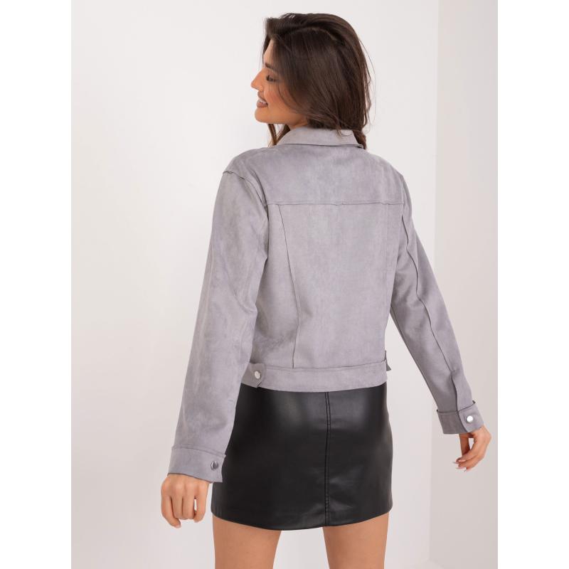 Dámska prechodná bunda so zapínaním LIMBA sivá