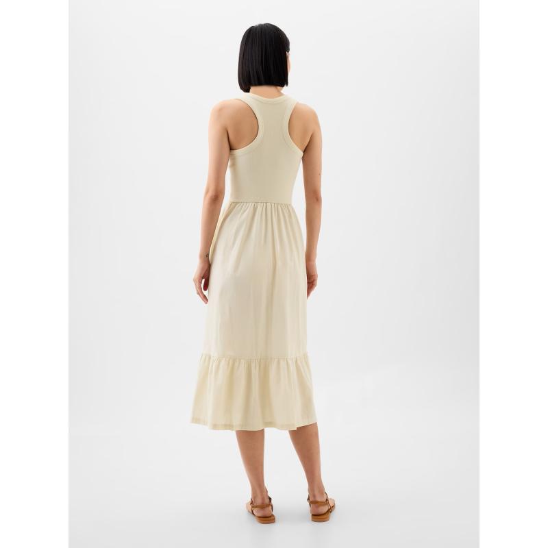 Midi šaty bez rukávov