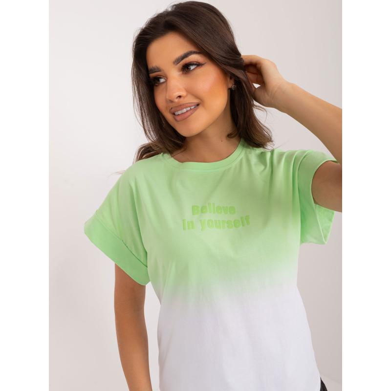 Dámské tričko s efektem INNA světle zelené 