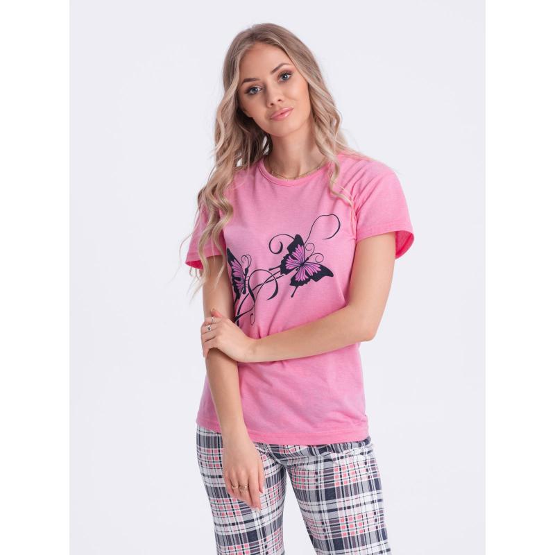 Dámske pyžamo ULR269 ružové