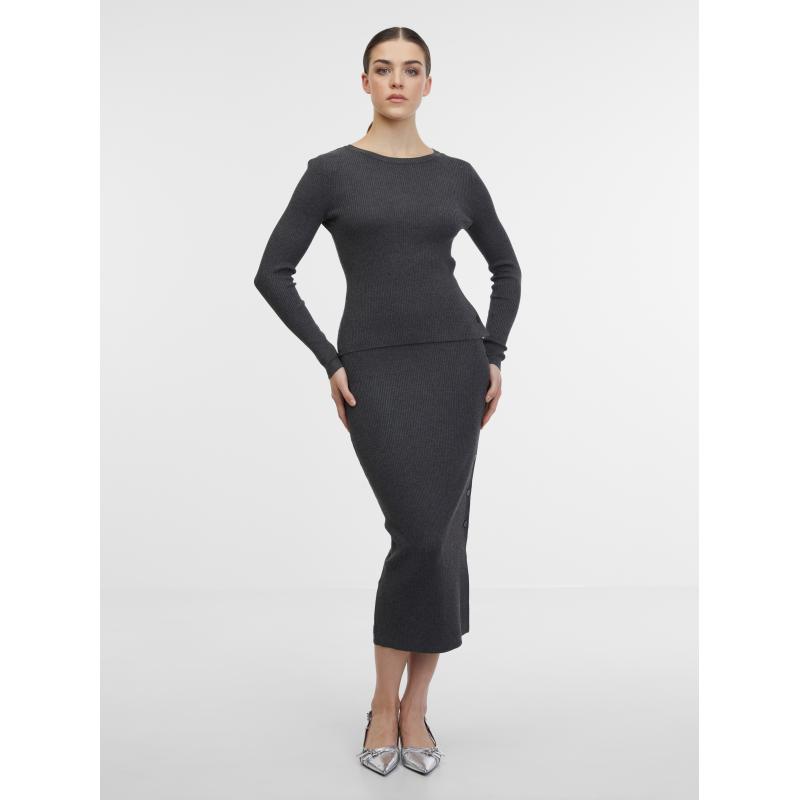 Šedý dámský svetr