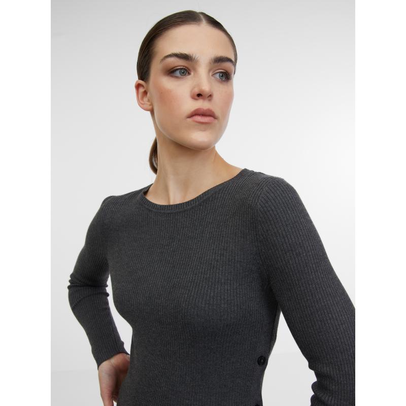 Šedý dámský svetr