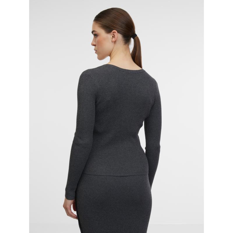 Šedý dámský svetr