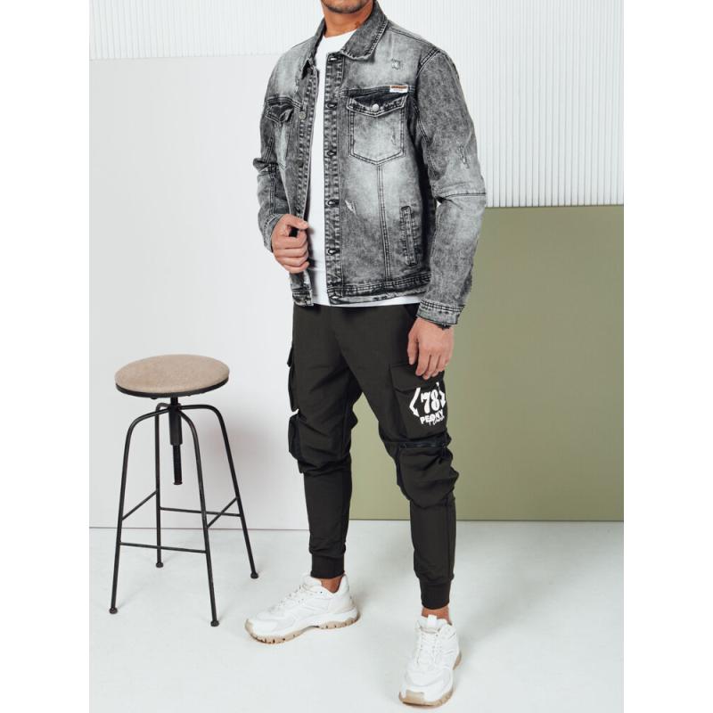 Pánská džínová bunda černá