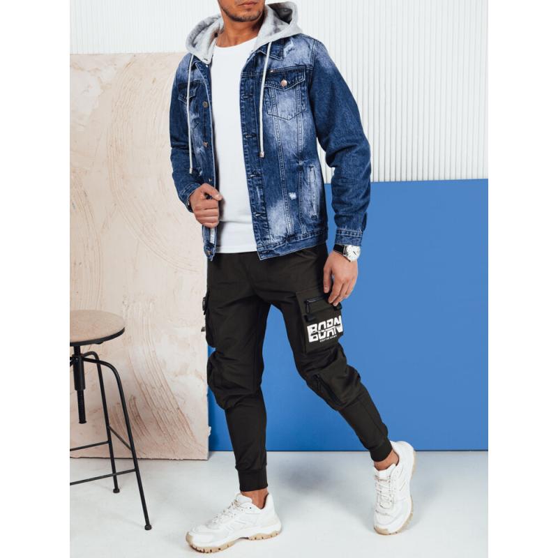 Férfi farmerdzseki sötétkék