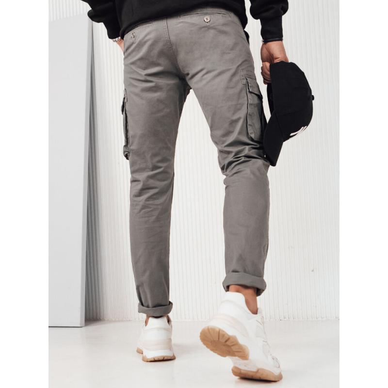Pánske cargo nohavice šedé