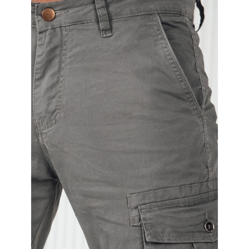 Pánske cargo nohavice šedé