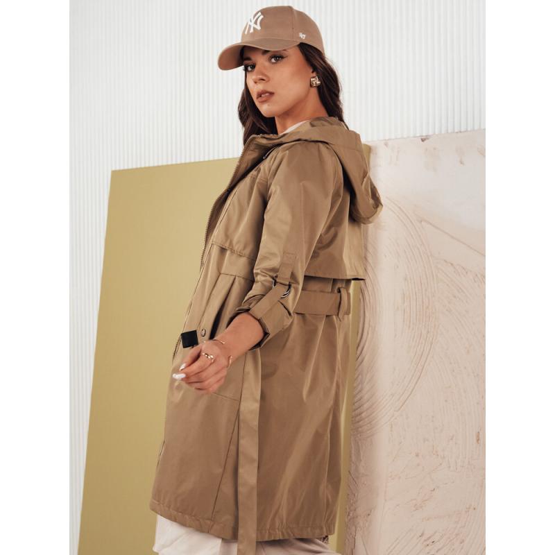Dámska bunda parka NOLES tmavobéžová
