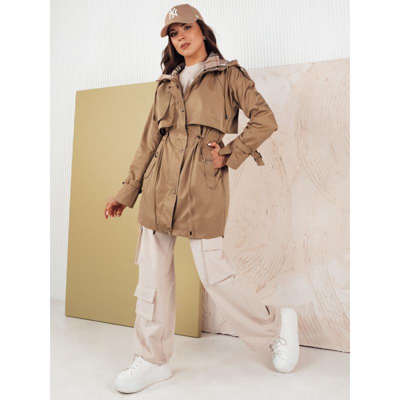 Dámská bunda parka MOZA tmavě béžová