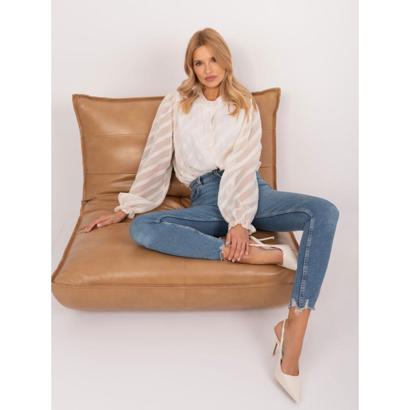 Női ing díszgombokkal ROVA világos bézs