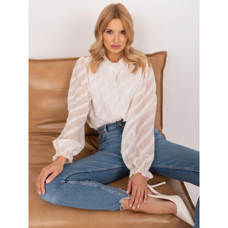 Női ing díszgombokkal ROVA világos bézs