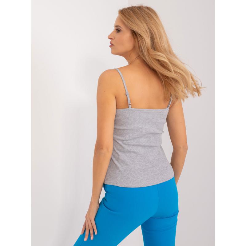 Női pánt nélküli felső SUBLEVEL szürke