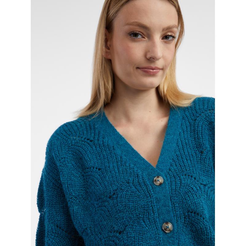 Modrý dámsky sveter