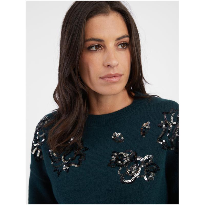 Dámsky sveter Petrol