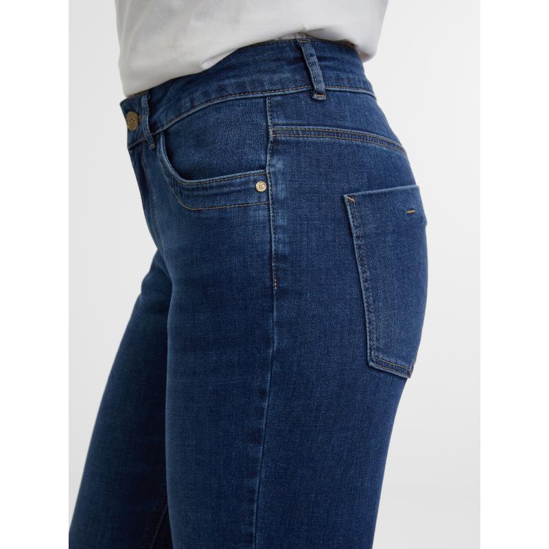 Tmavě modré dámské skinny fit džíny