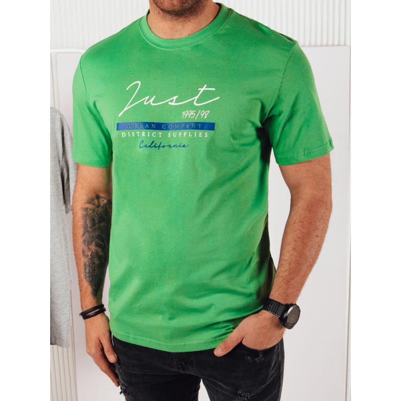 Pánské tričko s potiskem KIK zelené