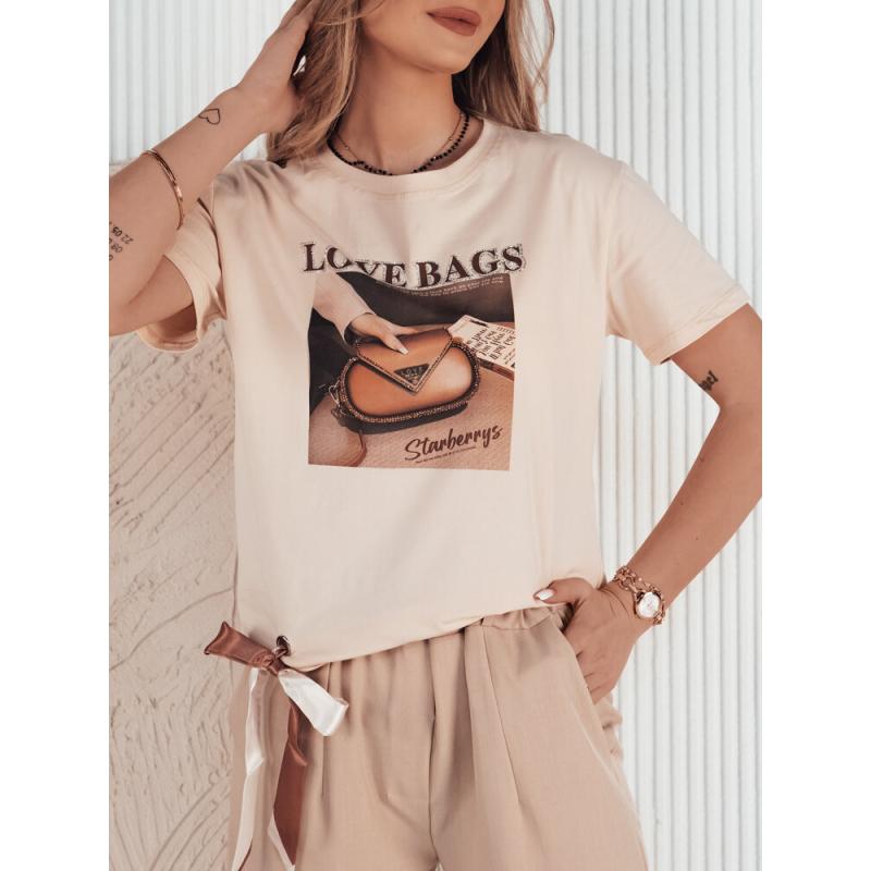 Dámské tričko LOBAG broskvová