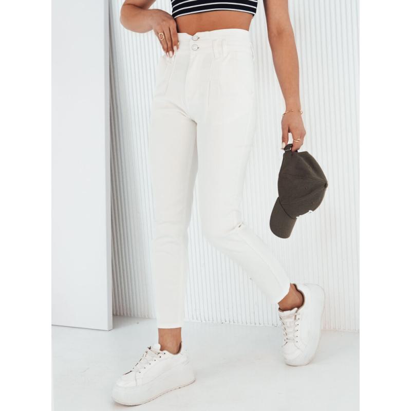 Dámské džínové kalhoty PAREI bílé