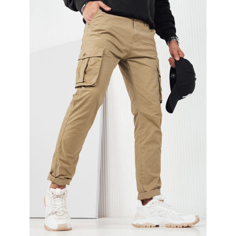 Pánske cargo nohavice béžové