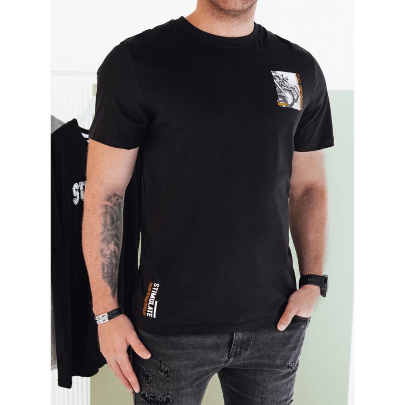 Pánske tričko s potlačou TEA čierne