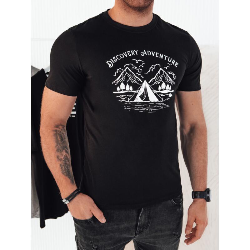 Pánske tričko s potlačou čierne