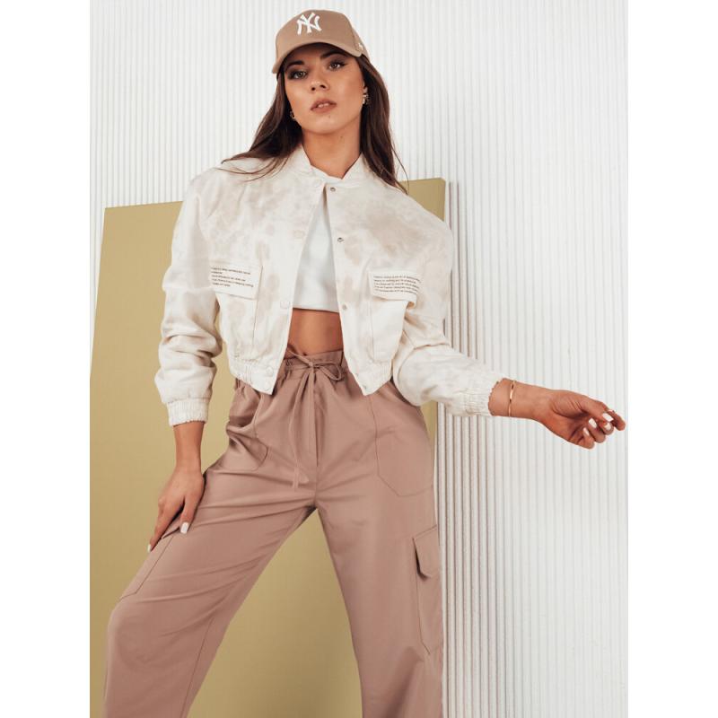 Dámská bunda bomber SERRO béžová