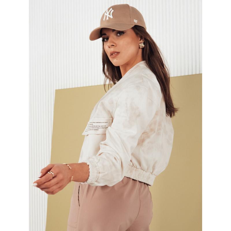 Dámská bunda bomber SERRO béžová