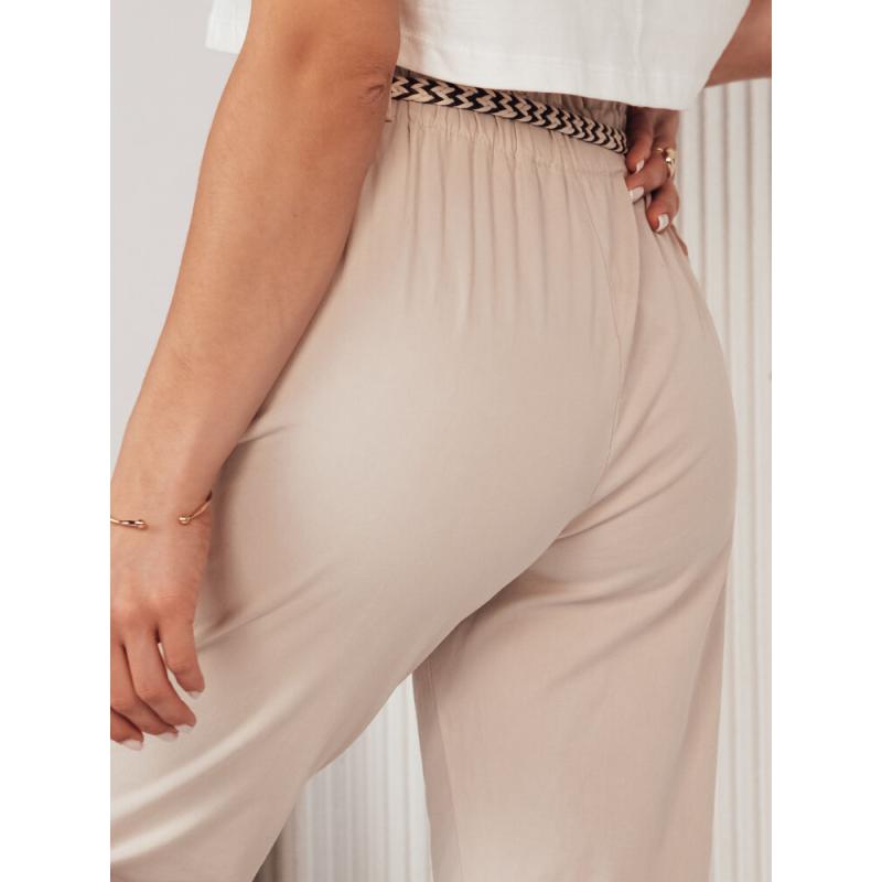Női szövetnadrág ERLON világos bézs