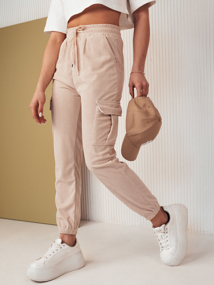 Dámske tepláky FLAYON beige