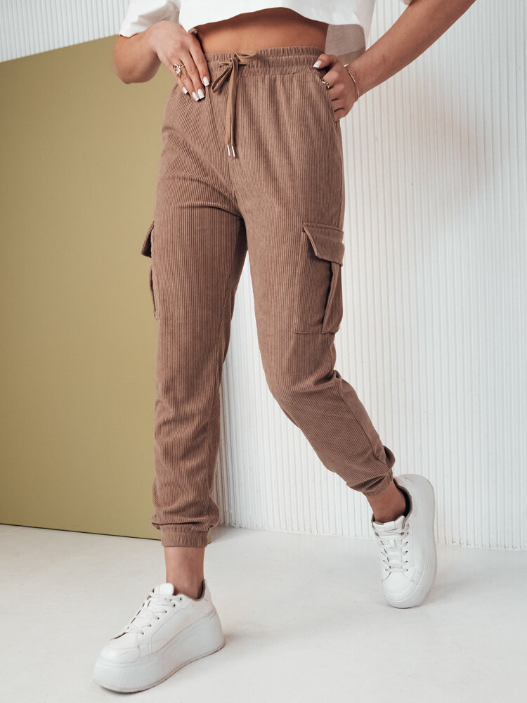 Női melegítőnadrág FLAYON camel