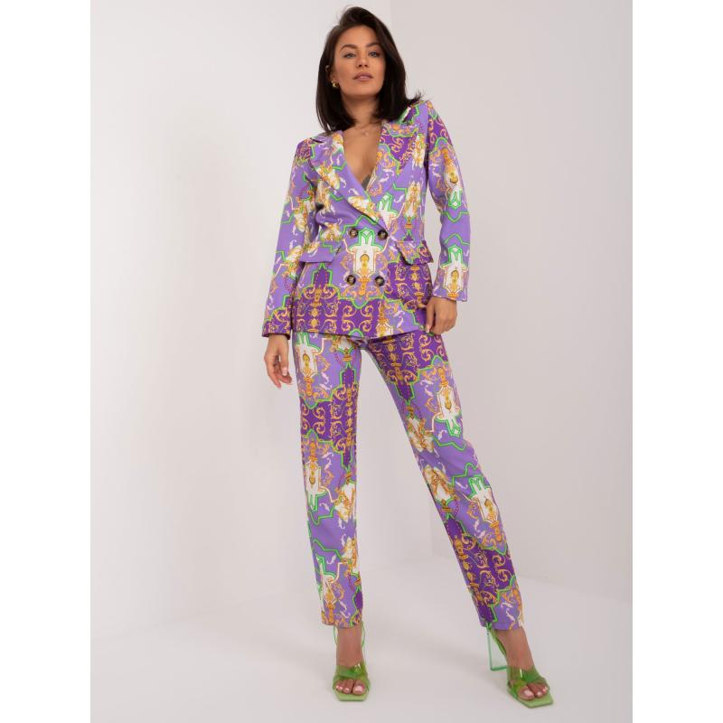 Női szett kabáttal lila