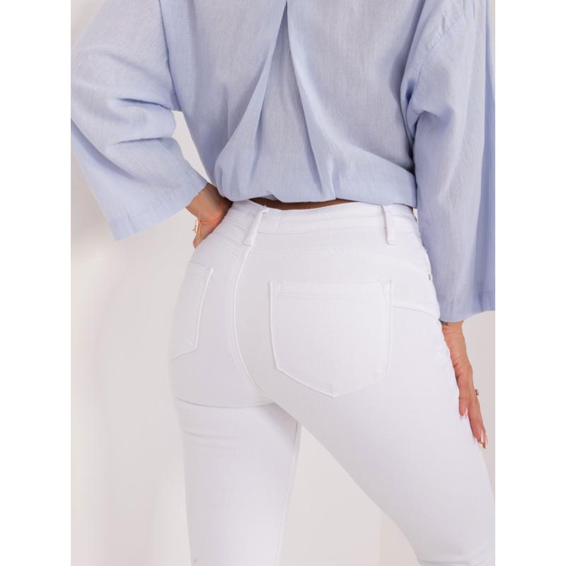 Dámské kalhoty džínové bílé