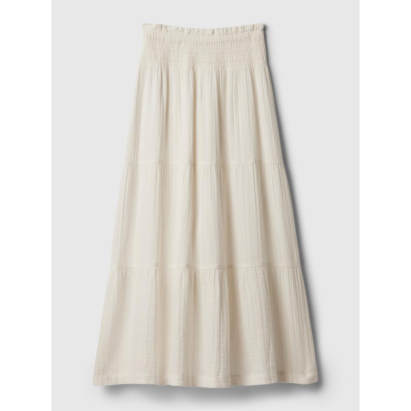 Mušelínová maxi sukňa