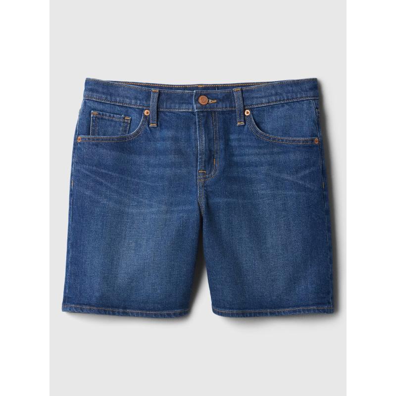 Džínsové šortky so stredným vzrastom