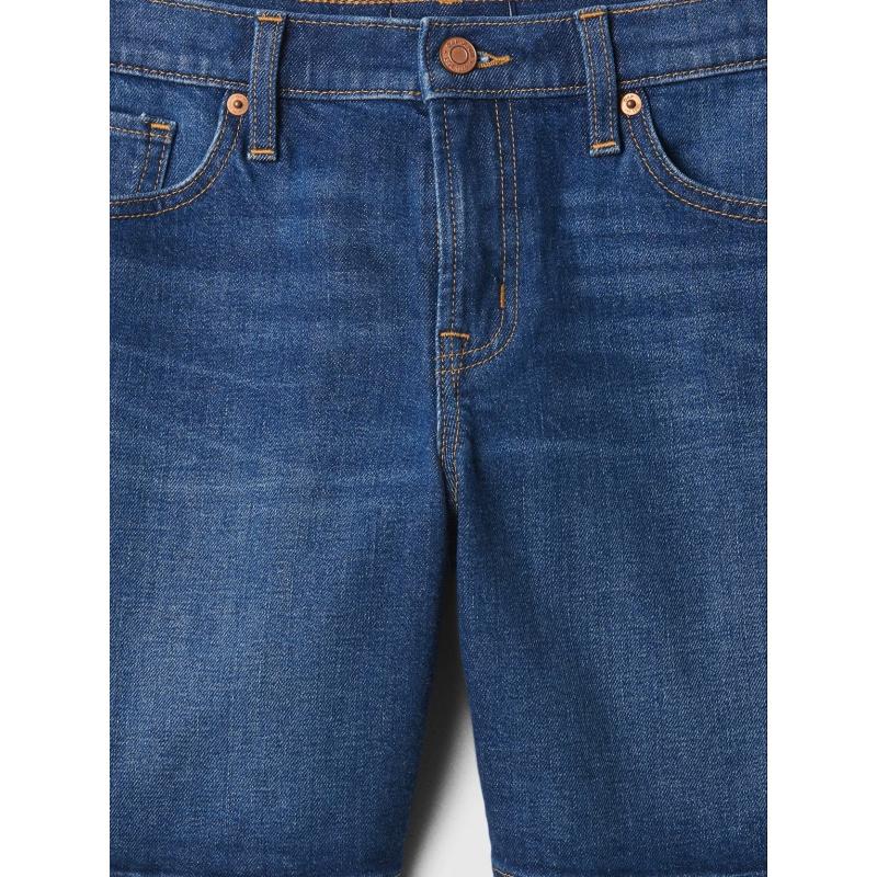 Džínsové šortky so stredným vzrastom