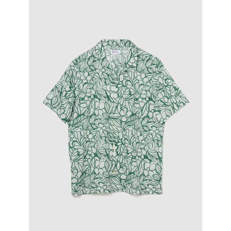 Ľanová košeľa s krátkym rukávom