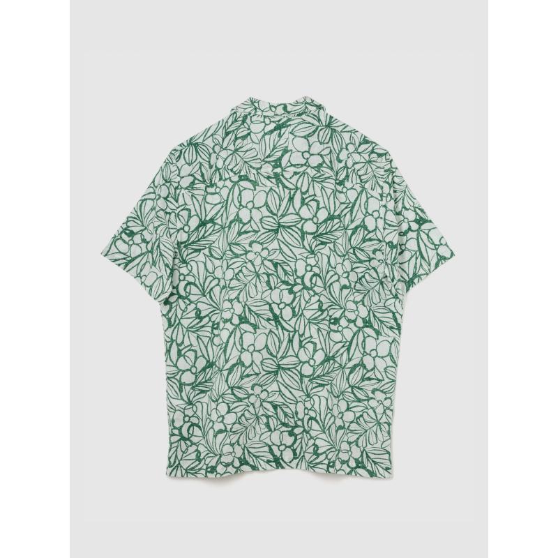 Ľanová košeľa s krátkym rukávom