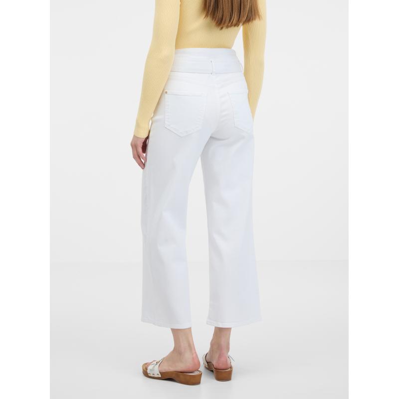 Fehér női széles farmer