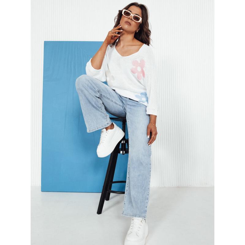 Női áttört pulóver BRIGGI ecru